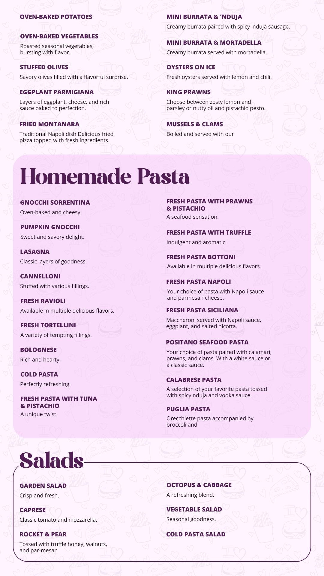 Menu Part 2